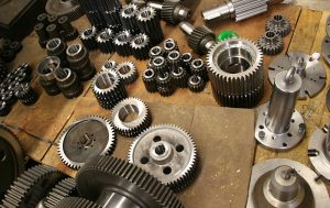 Zahnräder unterschiedlicher Größe