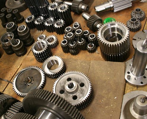 Zahnräder unterschiedlicher Größe